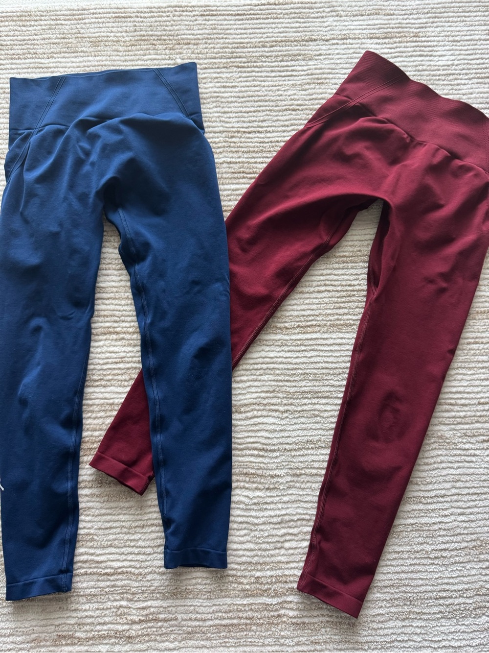 Oner Active High-Waist Leggings in Rosewood and Midnight